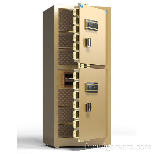 Tiger Safes Gold à 2 portes Gold 180 cm verrouillage électrique de haut